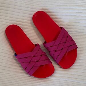Rothy's Red and Purple Women's Sandals